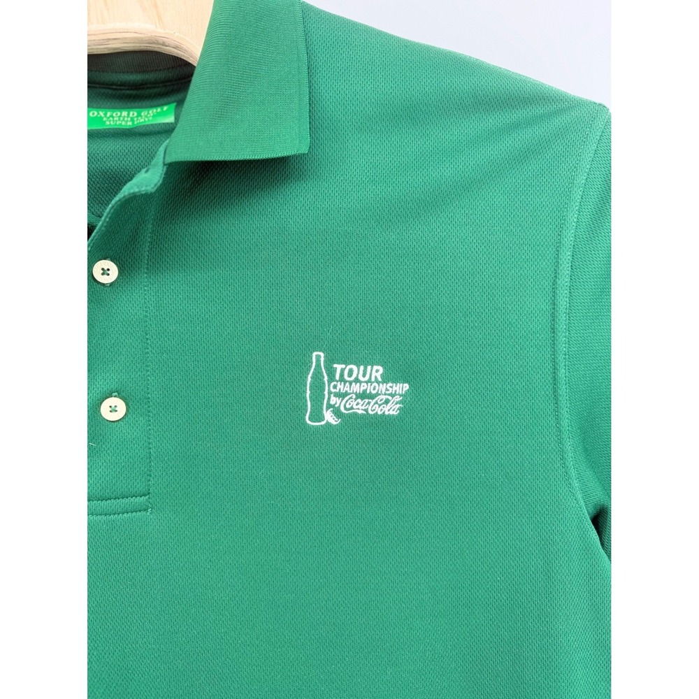 Oxford Golf Tour Championship Polo XL Earth Tech Green Coca-Cola‎ East Lake Logo